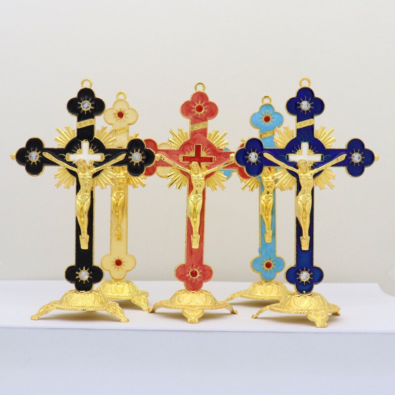 Jesus Kreuz Katholischen Religion Christus Orthodoxe Kirche Utensilien Hause Dekoration Christentum Heilige Licht Sonne Blume Büro Schmuck