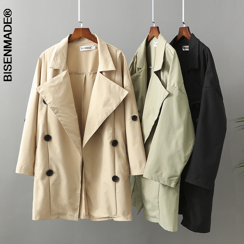 Frauen Kleidung Graben Mantel Plus Größe Frühling Frauen Casual Zweireiher Oberbekleidung Klassische Jacke
