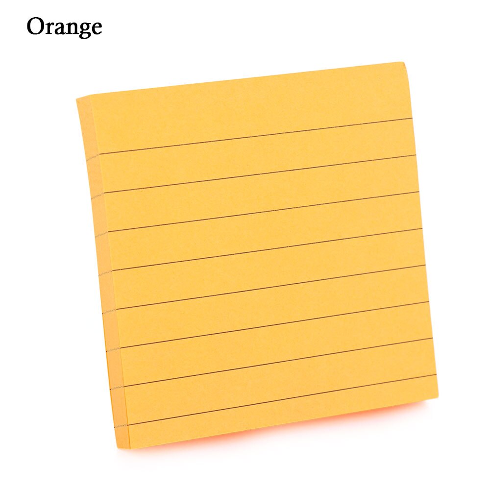 1PC About 80 Pages Office Sticky Notes Memo Pad Bookmark Memo Sticker Paper Adhesive Diary Marker Stationery: orange
