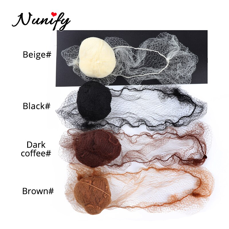 Nunify 20Pcs Hair Nets Invisible Elastic Edge Mesh Hair Styling Hairnet Soft Lines For Dancing Sporting Hair Net Wigs Weaving