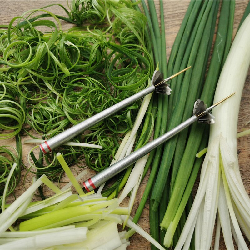 Stainless Steel Plum Blossom Onion Cutter Super Fine Green Onion Shredded Cutter Slicer Kitchen Tools Accessories Supplies