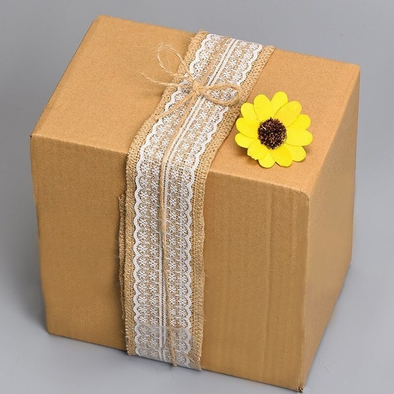 Natural Burlap Fabric Jute Rustic Wedding decoration Roll