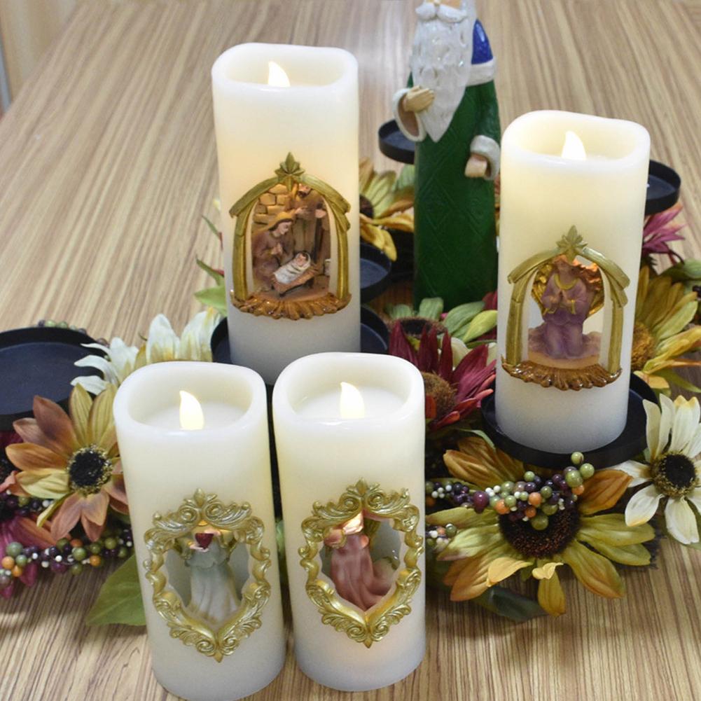 Christmas Electronic Angel Candle Lamp Battery-powered Light