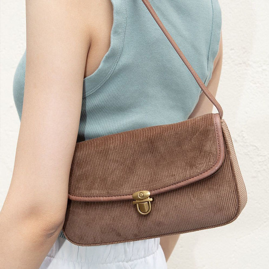 Sacs à bandoulière à la pour femmes, sacoche à main de style Brandy Melville rétro Hipster esthétique Vintage, sac carré tendance,