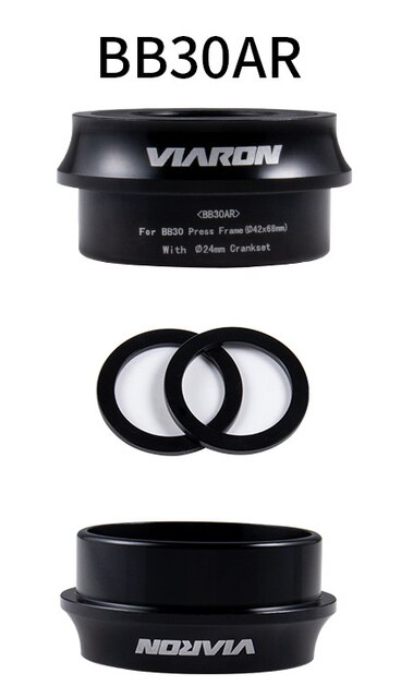 BB30 PF30 Bicycle Bottom Bracket Bike for sram gxp press fit bearing 42X68mm 46X68mm MTB press bottom bracket: BB30 black