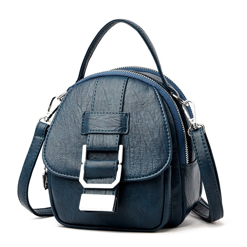 Olsitti Pu Lederen Schoudertas Voor Vrouwen Luxe Tas Clucth Portemonnee Vrouwen Handtassen Sac een Belangrijkste: Blue