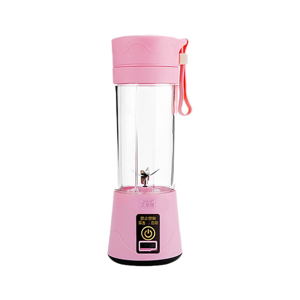 Portable Electric Juicer Cup Usb Rechargeable Personal Size Juicer Easy To Use portable electric juicer @T: Pink