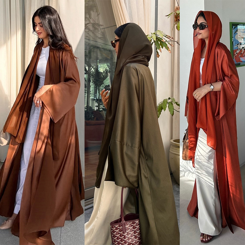 Abayas de Dubaï de luxe pour femmes, Djellaba Eid, Kimono Cardigan, Robe musulmane Kebaya Caftan Marocain, Islam Jalabiya, Robe Ramadan