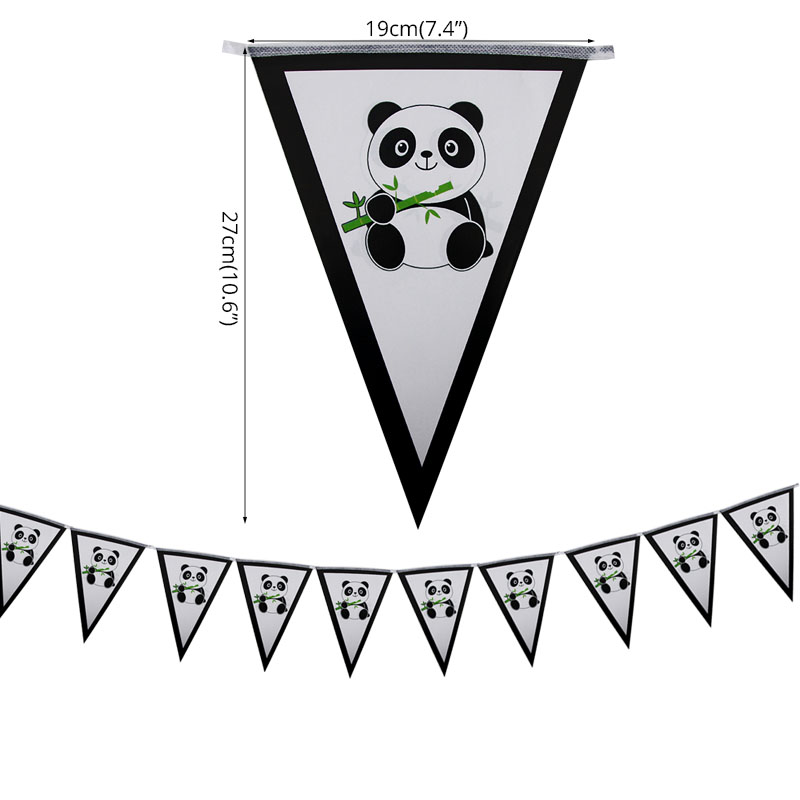 Cartoon Panda Party Decorations Foil Balloons Paper Plate Cup Disposable Tableware Set Kids Birthday Party Baby Shower Supplies: DEEP BLUE
