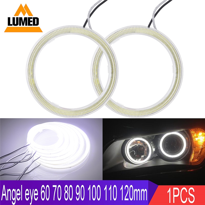 1X Auto Angel Eyes Led Auto Halo Ring Led Angel Eyes Koplamp Voor Auto Auto Moto Bromfiets Scooter Motorfiets dc 12V