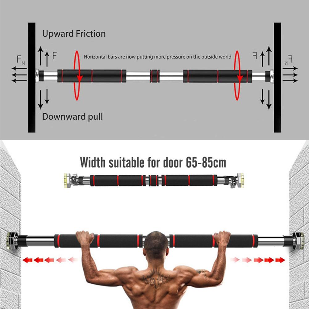 Multi-function Door Bar Doorway Pull Up And Chin Up Bar Upper Body Workout Bar For Home Gym Exercise Fitness