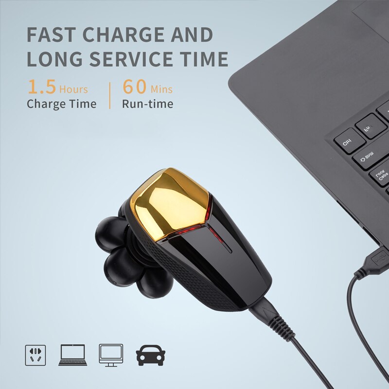 Electric Rotary Shaver for Men Wet&amp;dry Double USB Rechargeable Floating 7 Head Shavers Waterproof for Bald Shaving Machine