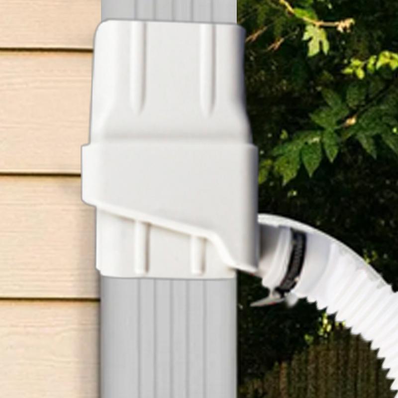 Silicone Plug Downspout Rain Water Collection Diverter Connector System Colander 2x3 In With Silicone Plug Accessory