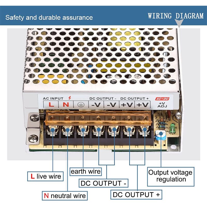 Neue LED netzteil DC12V 24V 36V 48V 120W 200W Schalt RG02 Netzteil ...