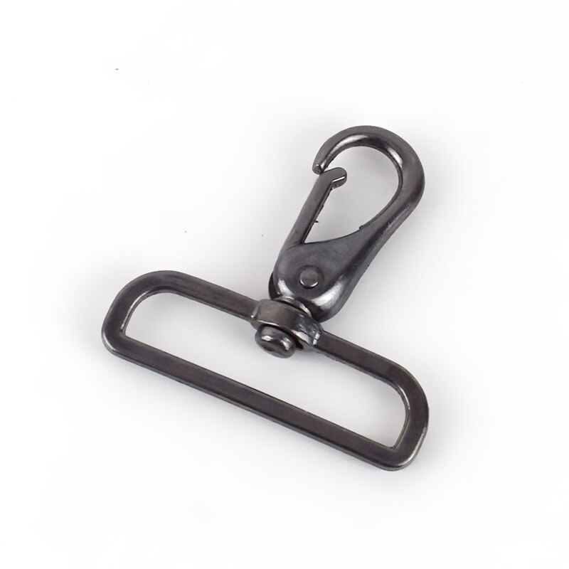 2/4 Stuks 50Mm Metalen Lederen Gespen Tas Riem Riem Swivel Haak Trigger Clip Gesp Hardware Sluiting Diy bagage Accessoires BF403: 50mm-2Pcs / GunBlack