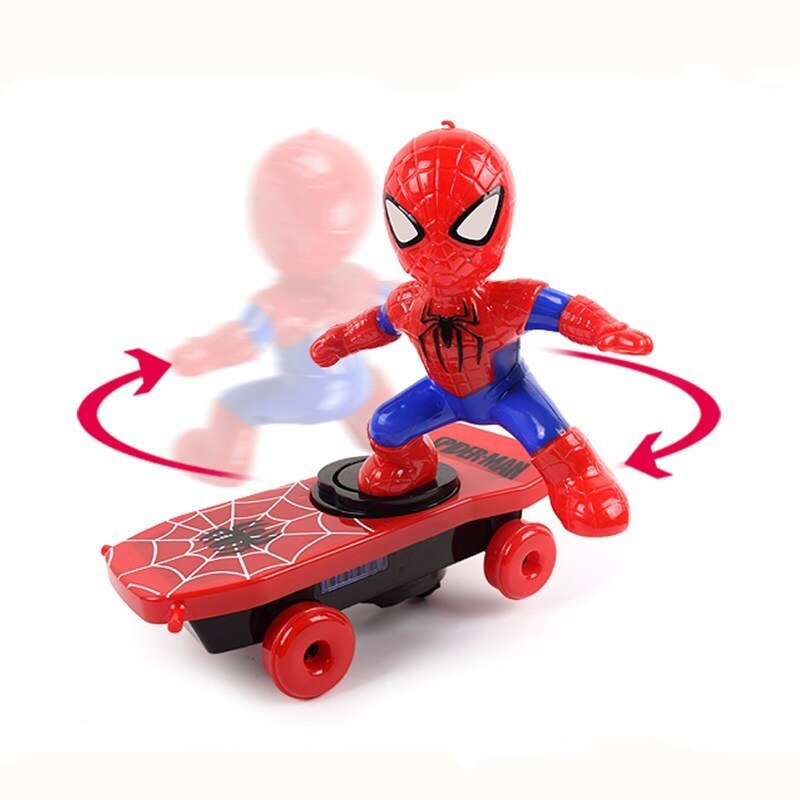 Tuba Electric universal Skate spider Toys stunt Dazzle lighting Music Scooter