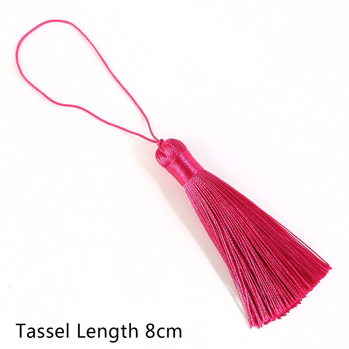 8cm, tupsua,silkkihapsut,askartelutupset,hapsut verhoon,tupsut koruihin tee itse,hapsuverho ,2kpl /pussi: Fuksia