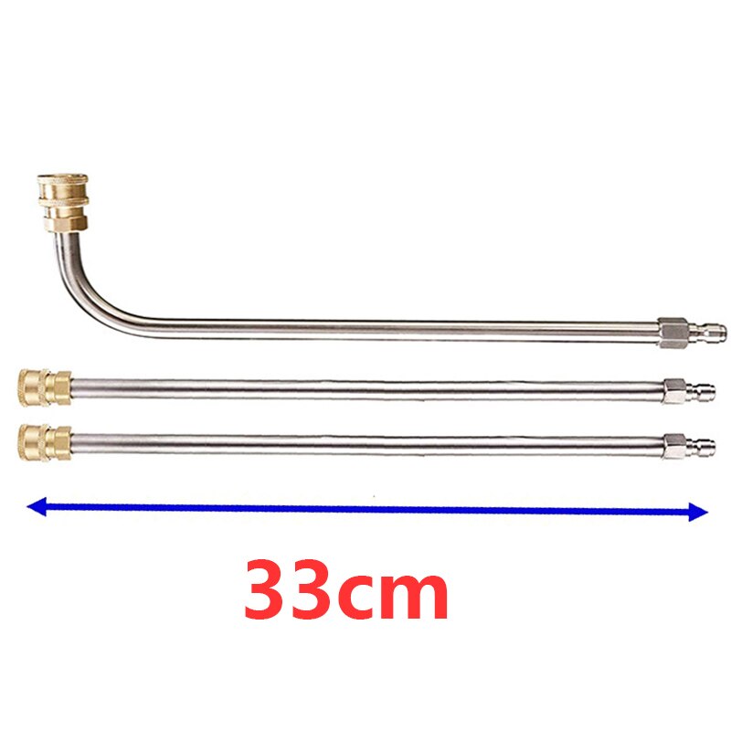 Prolunga per idropulitrice con attacco rapido da 1/4 &quot;lancia per idropulitrice karcher K2 ~ K7 parkside: Argento