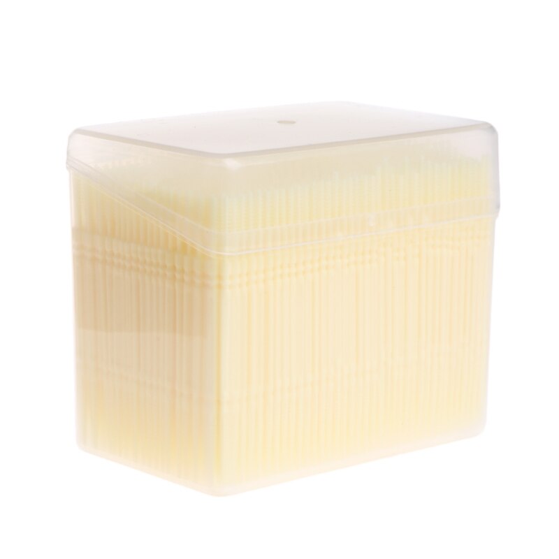 1100 pièces/boîte 6.5cm Double tête dents nettoyage brosse bâton fil dentaire cure-dents doux dentaire fil dentaire alimentaire PP