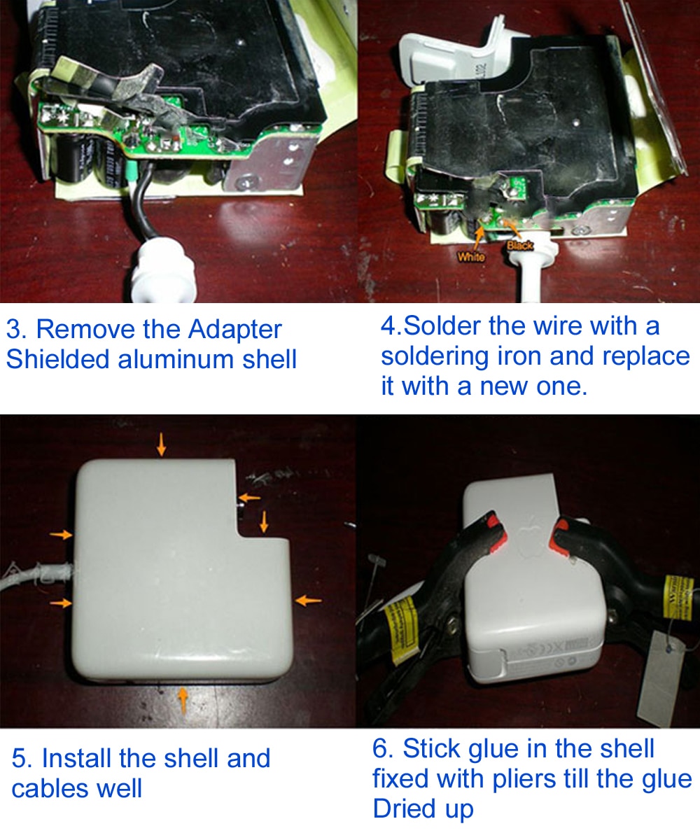 100% Repair Replacement Magnetic AC/DC MagSaf* 1 2 Adapter Cord Cables For Apple Macbook Air Pro 45W 60W 85W Power Charger