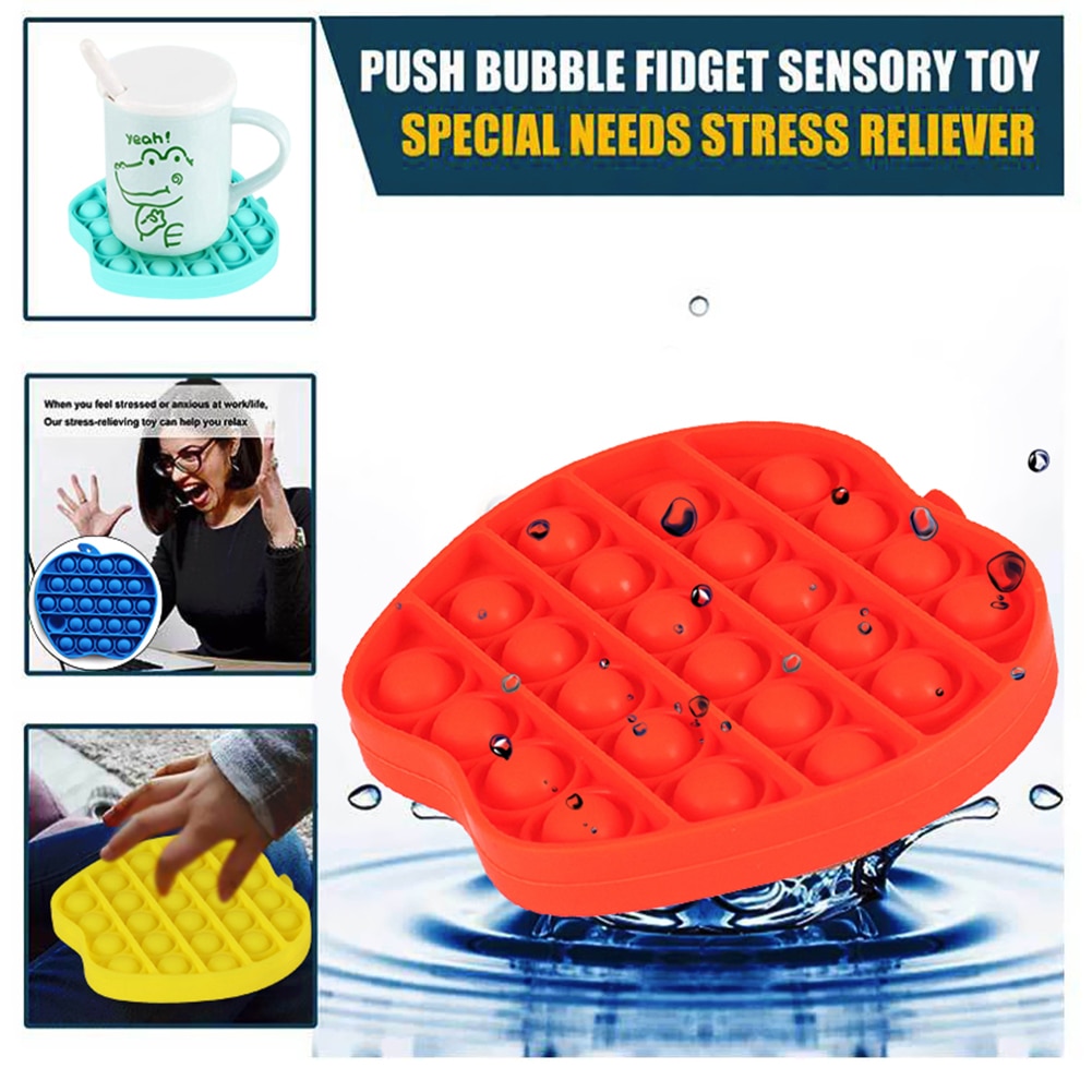 Push Bubble zabawki typu Fidget pop it autyzm specjalne potrzeby Stress Reliever pomaga złagodzić stres i zwiększyć ostrość miękkie wycisnąć zabawki