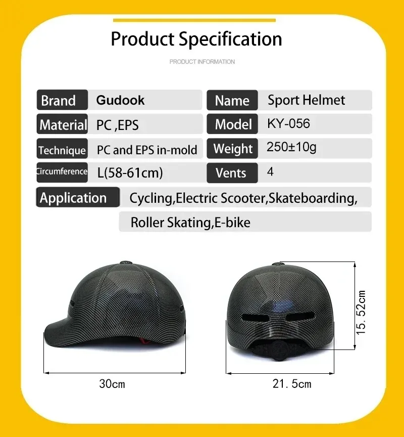 Fietspet, baseballpet, helm, motorcrosshelm, elektrische fietshelm, scooterhelm, fietsveiligheidshelm met verstelbare band voor volwassenen, mannen en vrouwen