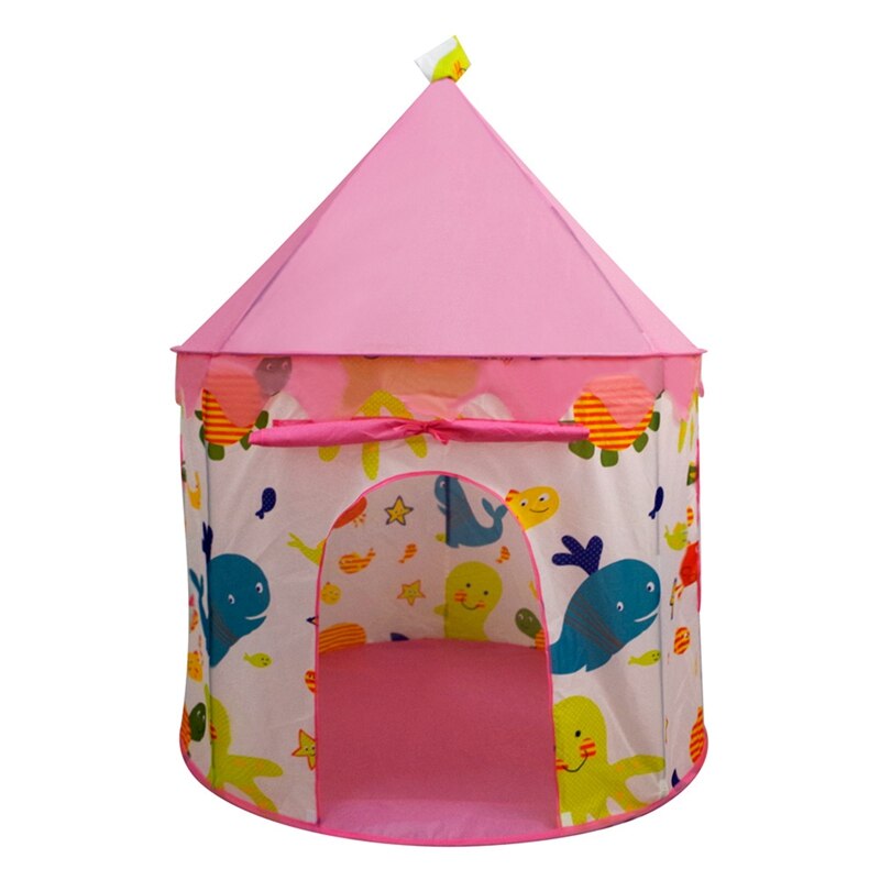 Ocean World Draagbare Kinderen Tent Draagbare Baby Speelhuis Vouwen Tenten Perfecte Cadeau Voor Kids Games Center: pink