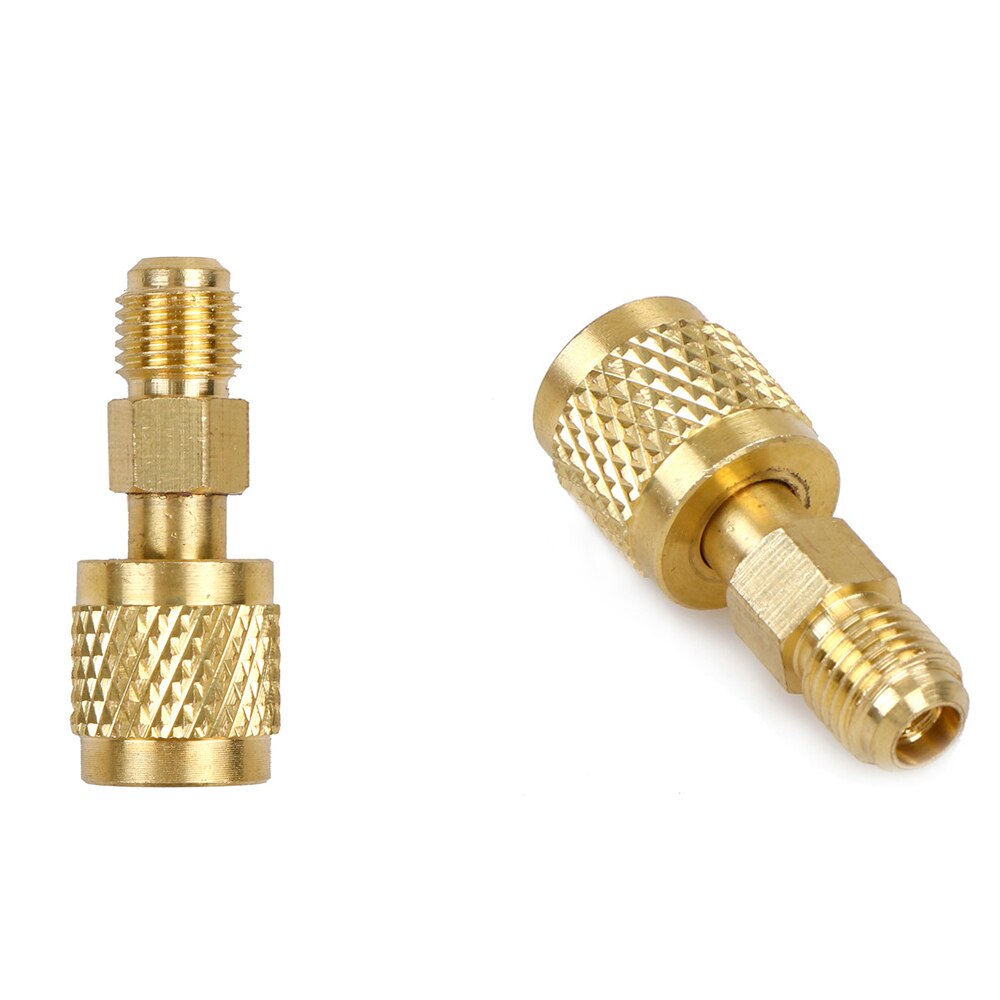 R410 Brass Adapter 1/4" Male to 5/16" Female Charging Hose to Pump