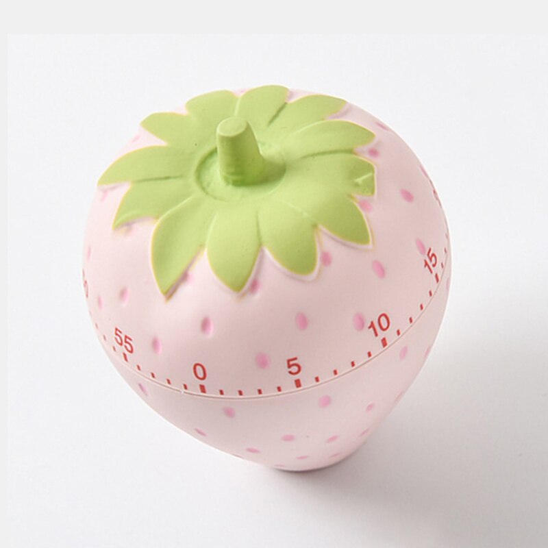 Cute Strawberry Mechanical Timer 60 Minutes Cooking Tick timer Home Equipment Chronograph Clock Timer Cooking Gadget