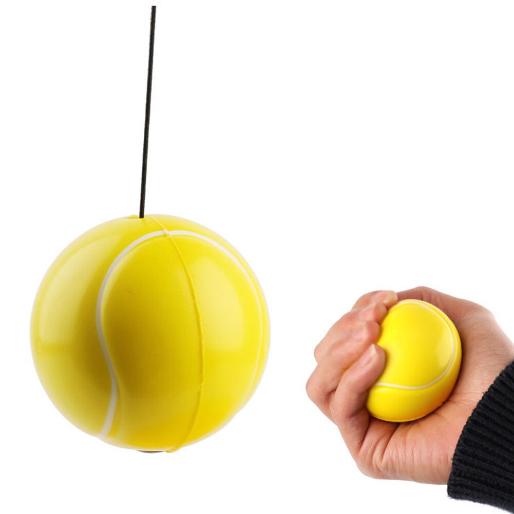 Indoor Outdoor Rebound Ball Students Base Device Single Exercise Sports Sparring For Kids With Rope Tennis Trainer Set Beginners