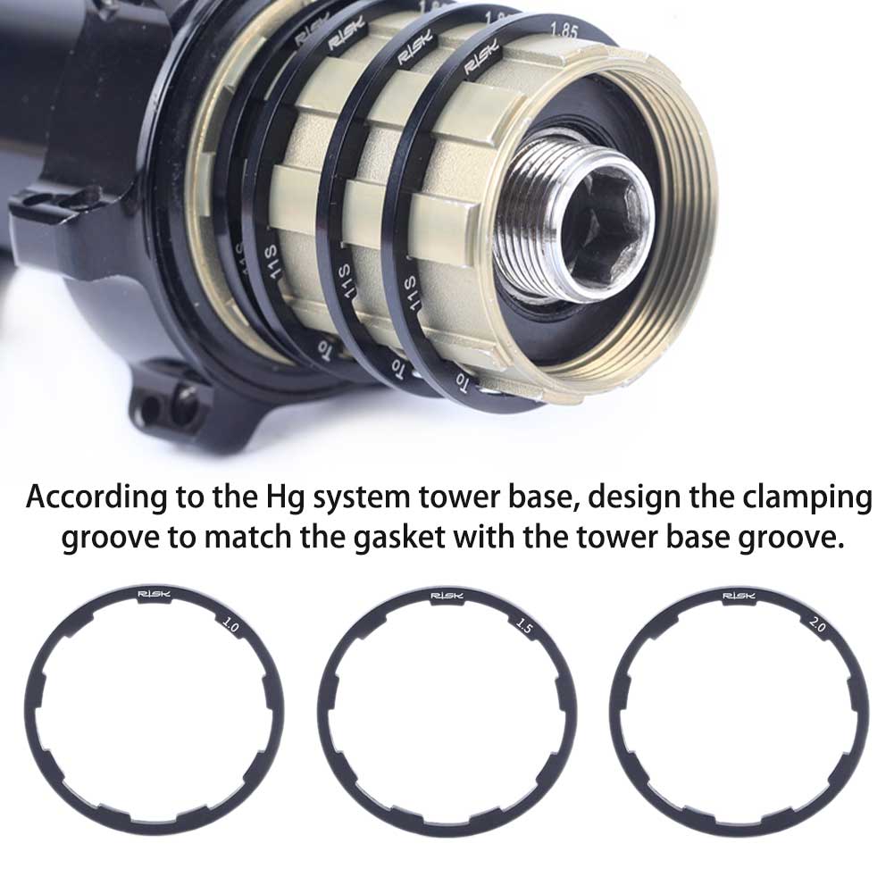 3pcs/set Outdoor Cycling Grooved Repair Bracket Spacers Mountain Bike Flywheel Gasket Hub Washer Removable MTB Bottom Home