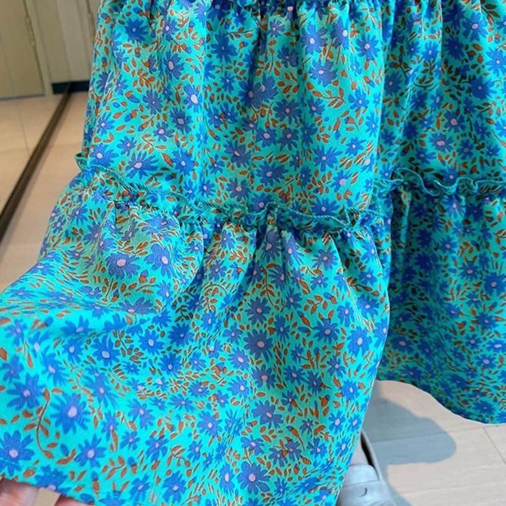 2022 estate adolescente principessa gonna abbigliamento per bambini gonne per ragazze abbigliamento nuovo stile casual stampa floreale per 4-13 anni