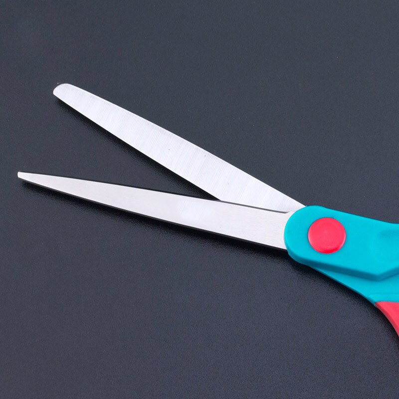 Stainless Steel Stationery Scissors w/Rubber Handle School and office Scissors Photo Paper-cutting Fabric Tailor