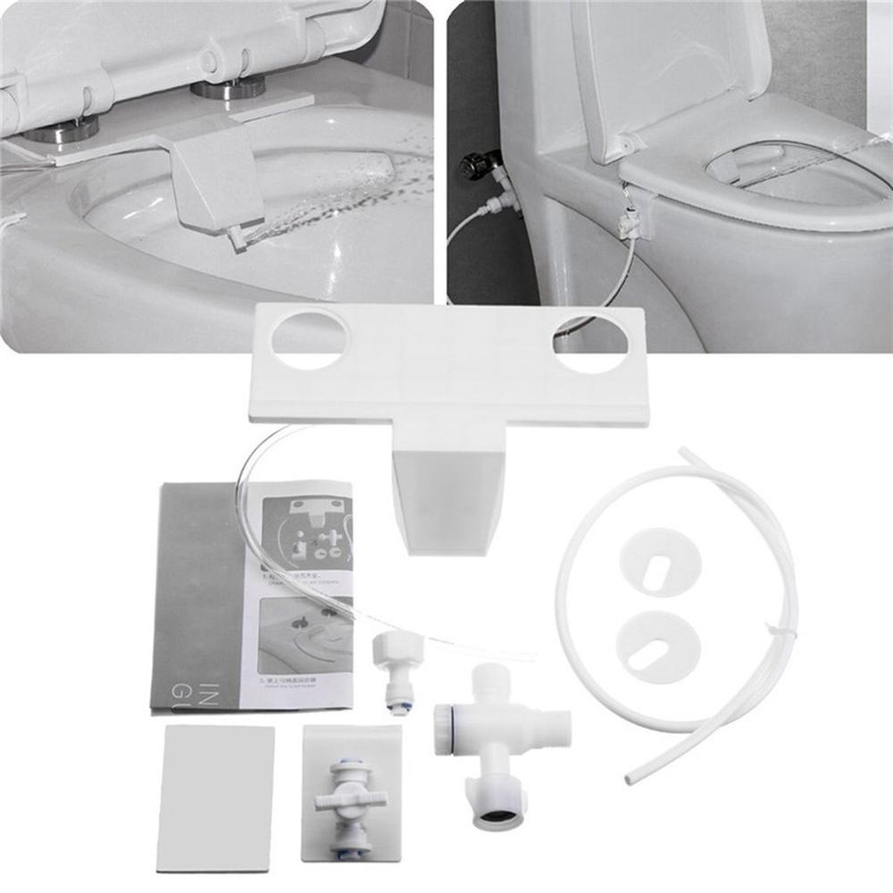 Toilet Bidet Fresh Water Spray Nozzle Toilet Seat Attachment Hand Operation Non-Electric Bathroom Shattaf Kit