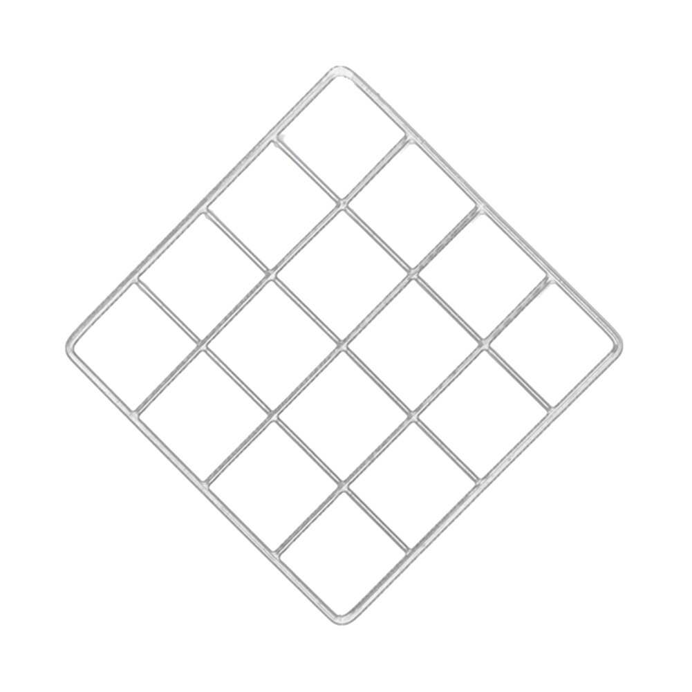 Cadre de Photo carré suspendu en métal, grille murale en maille pour chambre à coucher, support de stockage de Photos multi-cadres en fer, décoration de bricolage pour la maison, 20CM: WH