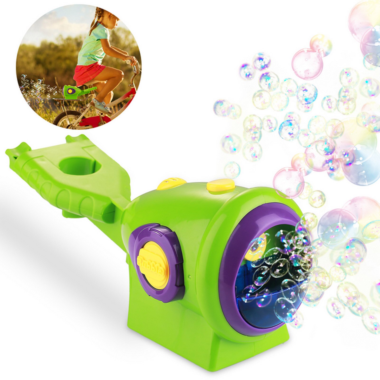 Bike Bubble Machine Automatische Bubble Blower Maker Installeren Op Fiets Voor Kids Kinderen Baby Bad Outdoor Indoor Party Games Speelgoed: Green