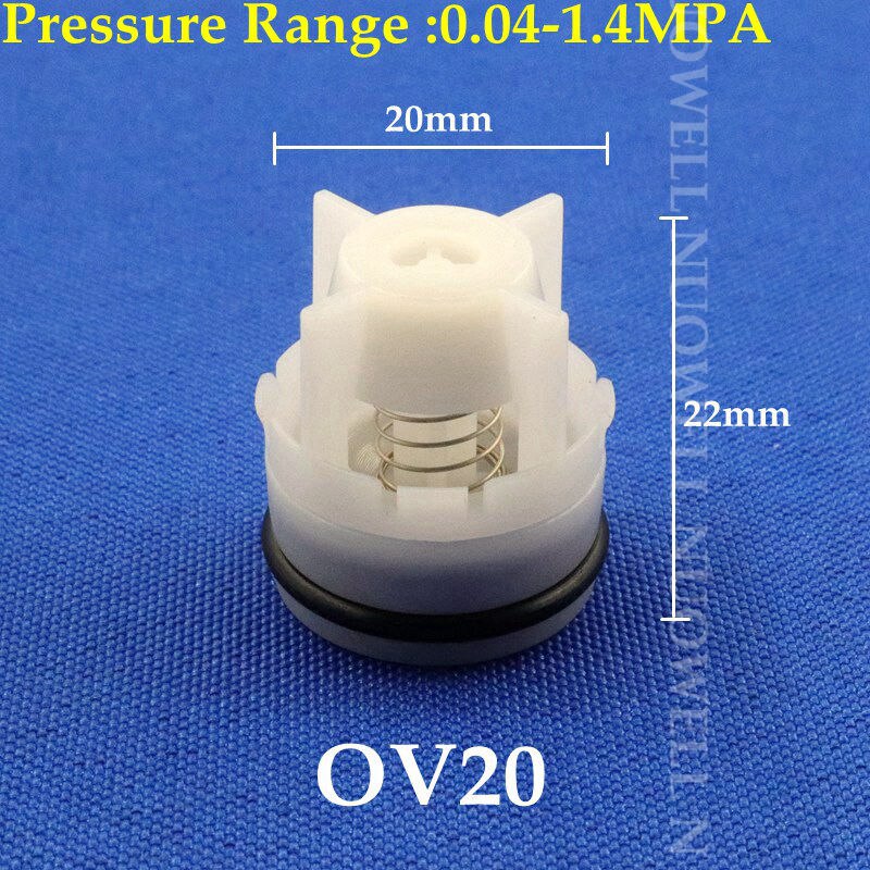 50~2Pcs 15~50mm Plug-in Plastic Check Valve Gas Water Stop One-way Control Connector Protection Anti Drip Valves: 2pcs / OV20mm