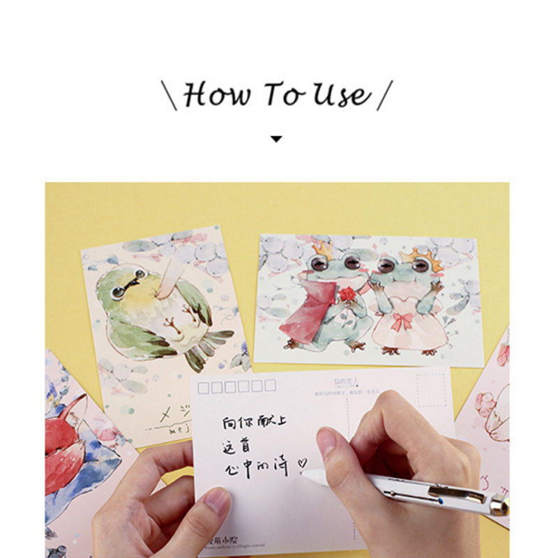 30 Pcs/lot Kawaii Cartoon Greeting Card Postcards Birthday Christmas Greeting Card/wish Card