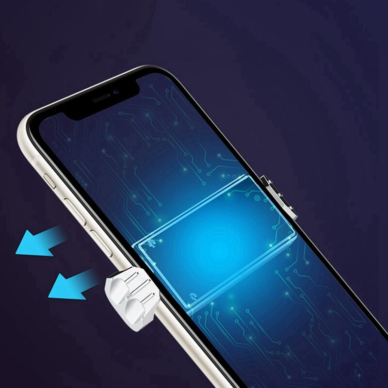 Phone Cooler Radiator for IPhone/Android Gaming Semiconductor Heatsink Cell Phone Cooling Fan (Silver)