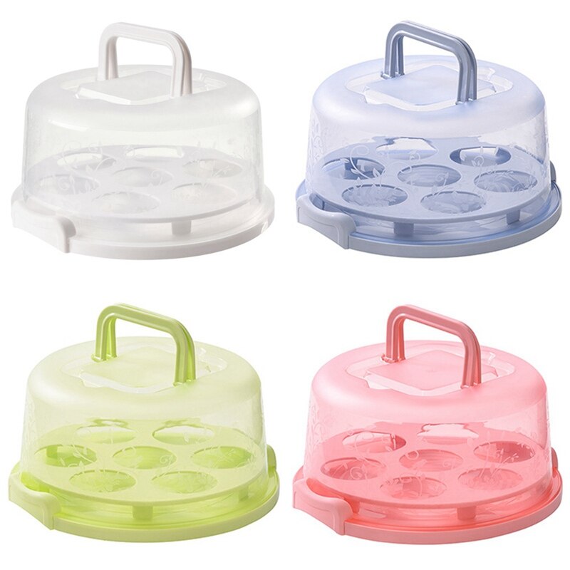 Draagbare Cake Carrier Voedsel Vers Houden Doos Koelkast Vers Houden Ontvangen Doos Fruit Groenten Storage Case