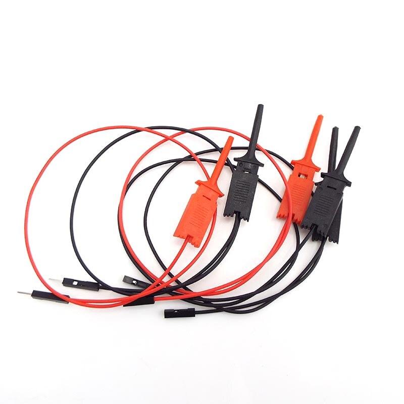Probe Test Clamp Line Kit Hook Clip for Electronic Testing Grabber Round Crocodile Electric Logic Analyzer Cable Gripper