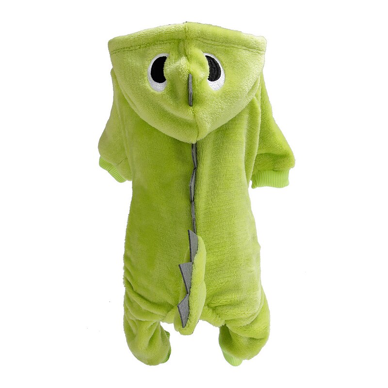 Fenice Puppy Hond Huisdier Halloween Kerst Dinosaurus Kostuum Waterdichte Jas Groene Jas Outfits Jumper Kleding Kleding: Emerald / S