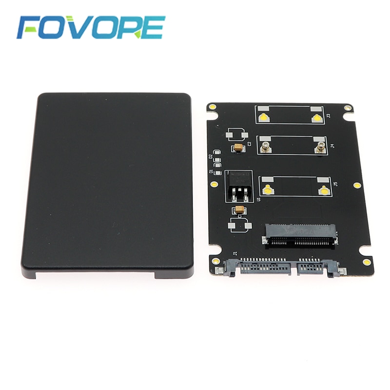 Msata Naar Sata Adapter 2.5 Inch Sata Naar Msata Mini Pcie SATA3 Converter Kaart Met Case