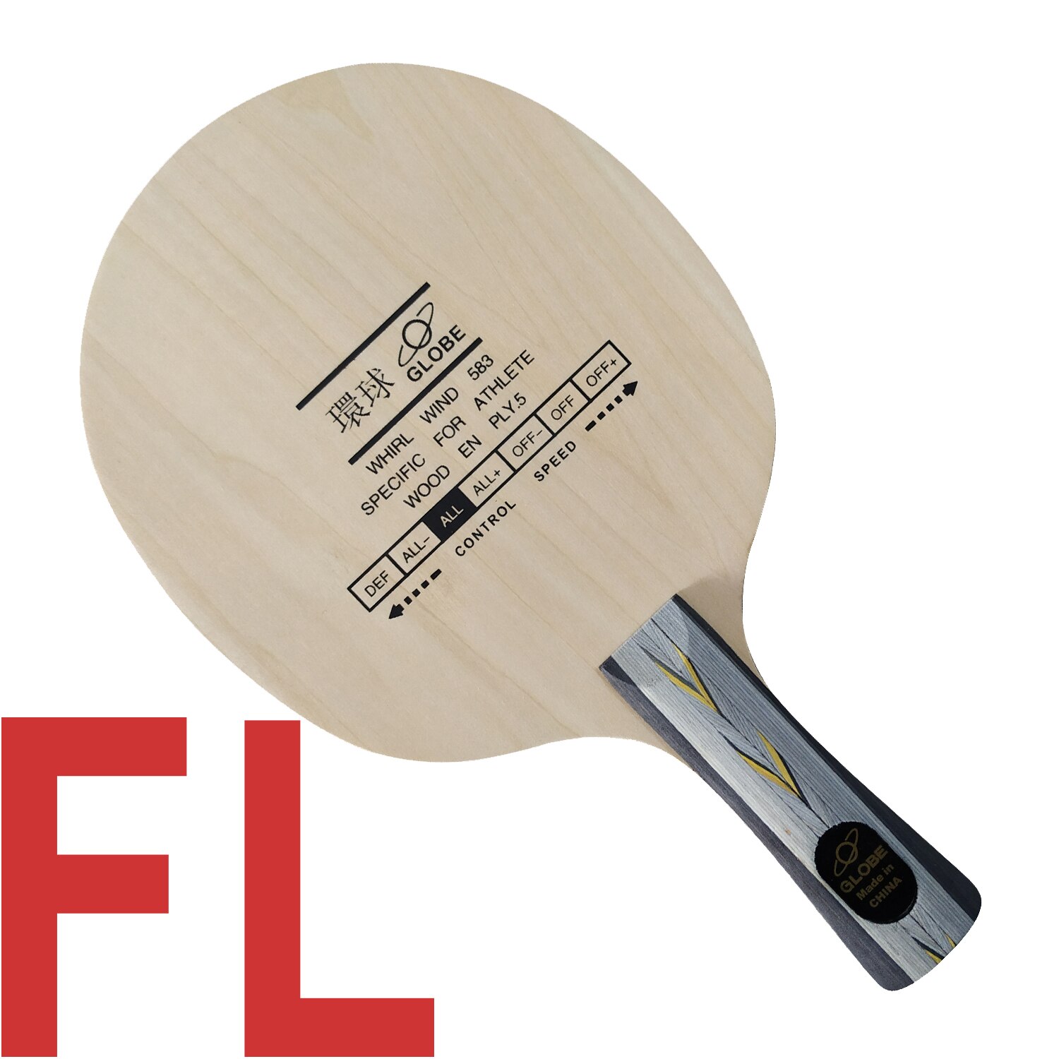Globe whirl wind 583 speziell für athleten 5- sperrholz allround-tischtennisschläger: Fl