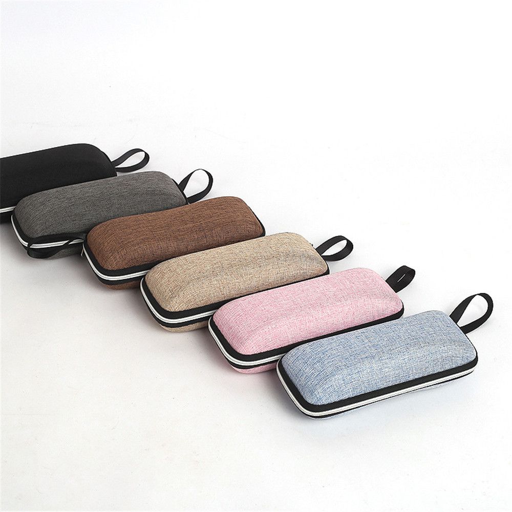 Mode Vintage Rits Draagbare Brillen Etui Bril Doos Bril Houder Brillen Accessoires