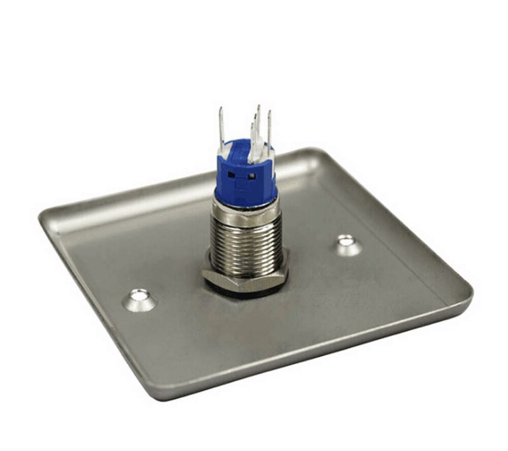 stainless steel door release door exit button with blue backlight LED for access control system