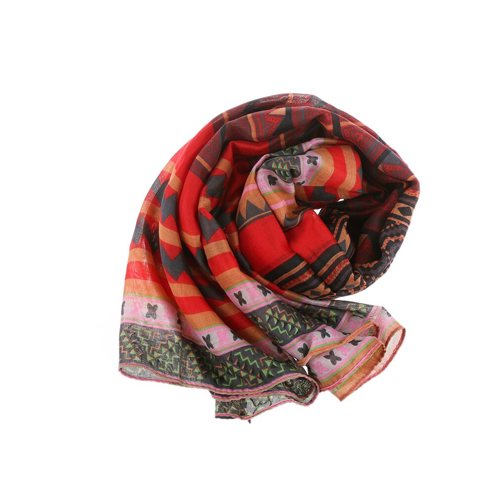 1PCS Dame Vintage Vrouwen Lange Zachte Voile Print Sjaals Shawl Sjaal Lente Zomer Vrouwen Sjaal