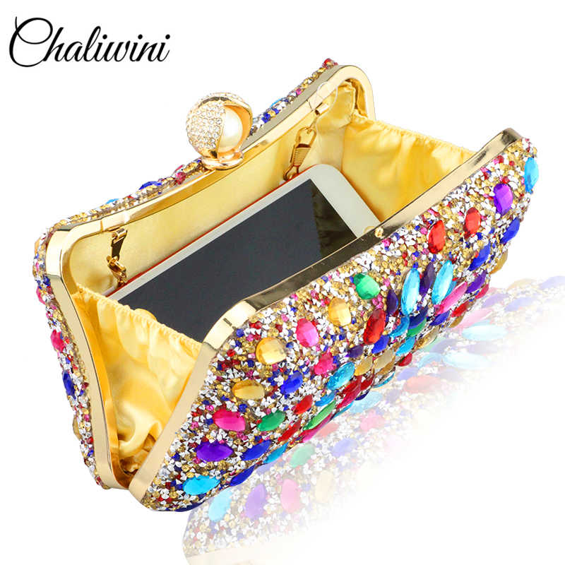 sac de soirée en forme de carré pour femmes avec diamant avec pochette de jour en cristal dame portefeuille fête Banquet sac à main en or de mariage
