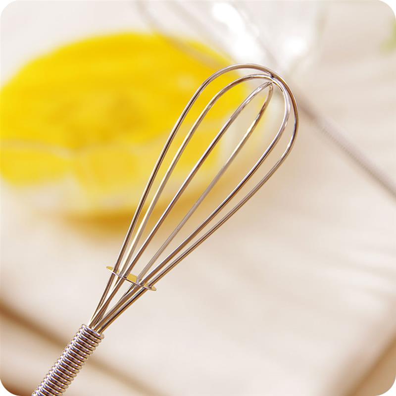 1PCS Mini Stainless Steel Egg Whisk Cute Cartoon Balloon Whisk Small Egg Mixing Mixer Milk Egg Beater Kitchen Cooking Tool
