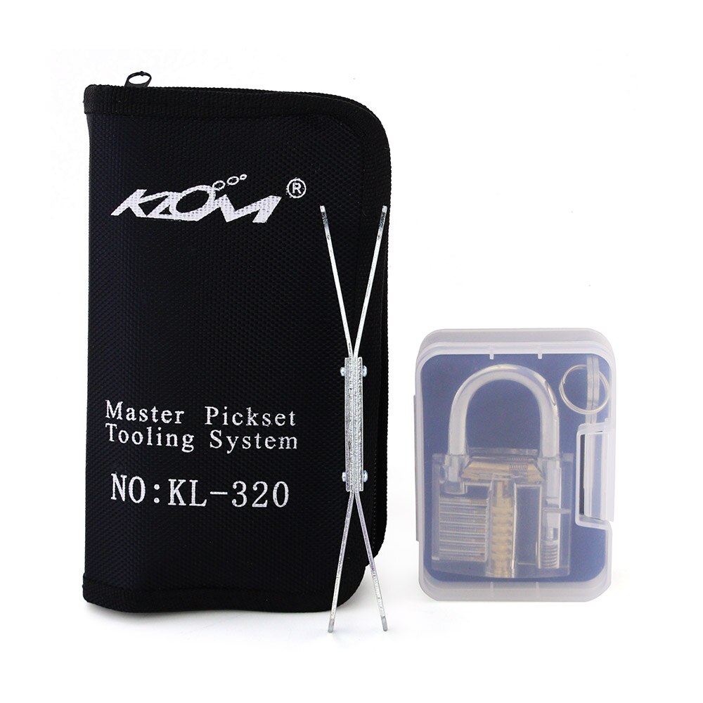 32Pcs Klom Slotenmaker Gereedschap Met Transparante Praktijk Lock, Groen Handvat, Slotenmaker Leverancier Pick Set: Tool and Lock